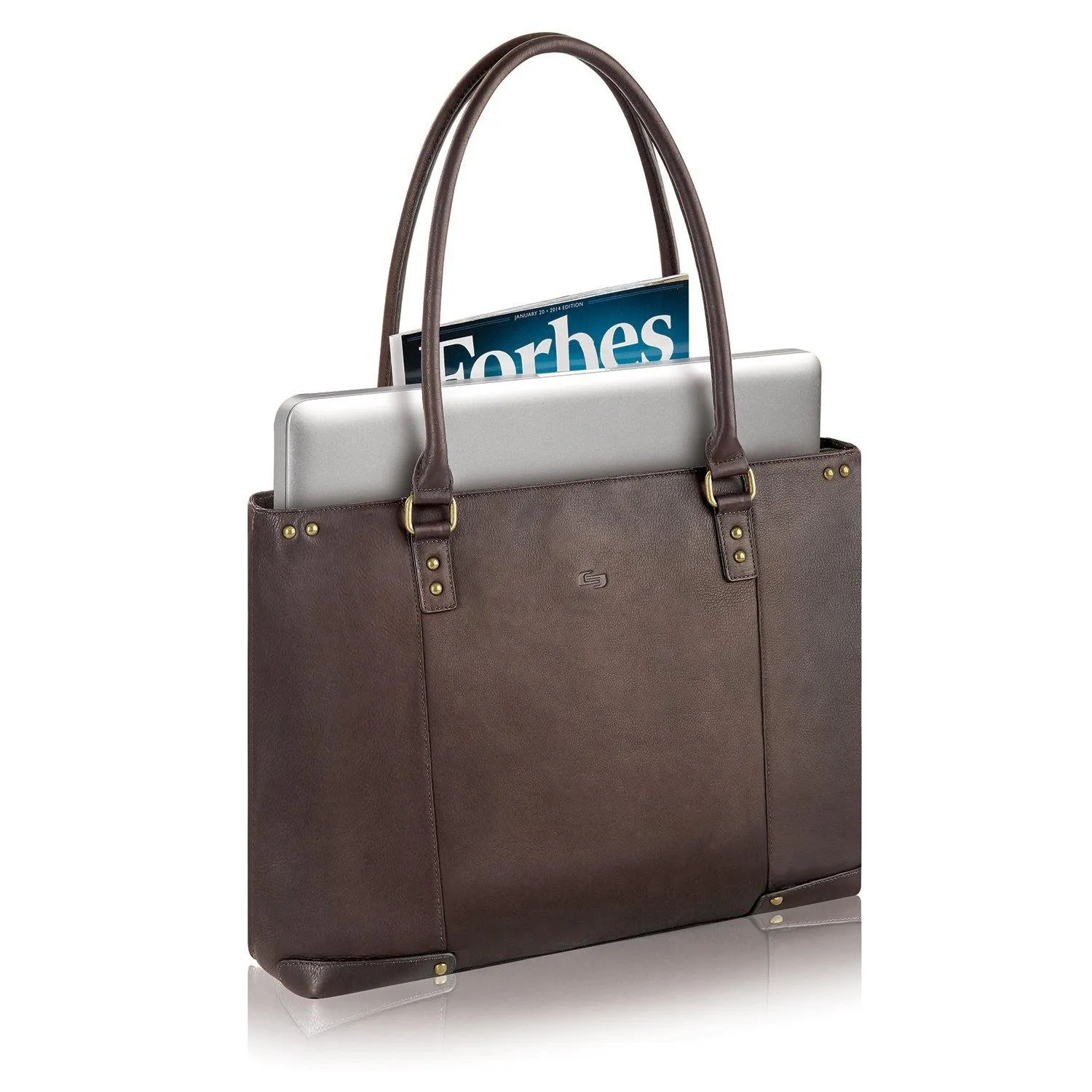 Solo Jay 15.6" Leather Laptop Carryall Tote