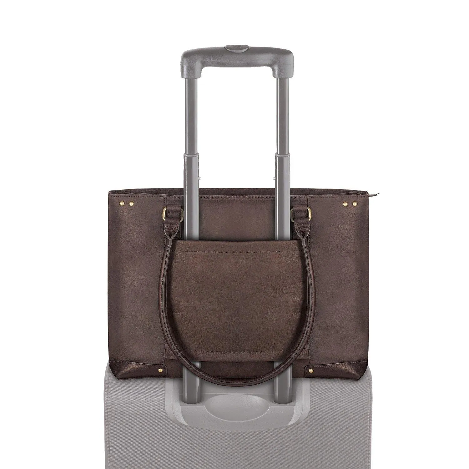 Solo Jay 15.6" Leather Laptop Carryall Tote