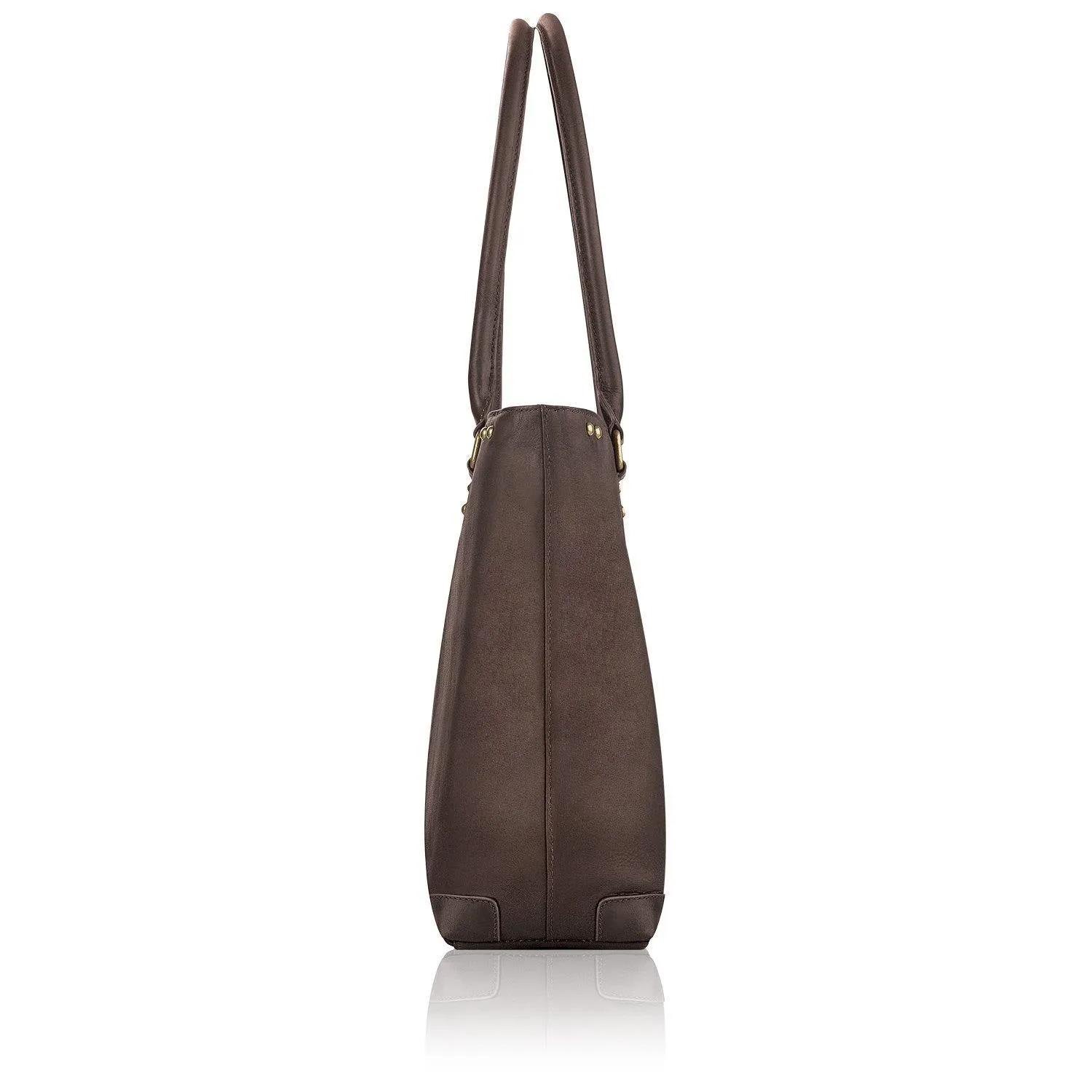 Solo Jay 15.6" Leather Laptop Carryall Tote