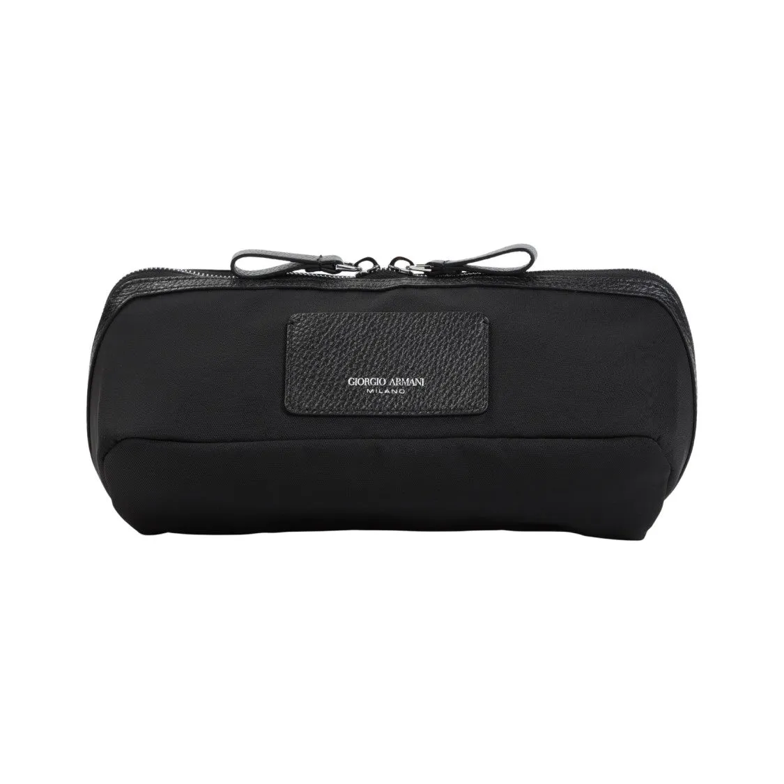 Streamlined Black Belt Bag With Zip Closure