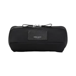 Streamlined Black Belt Bag With Zip Closure