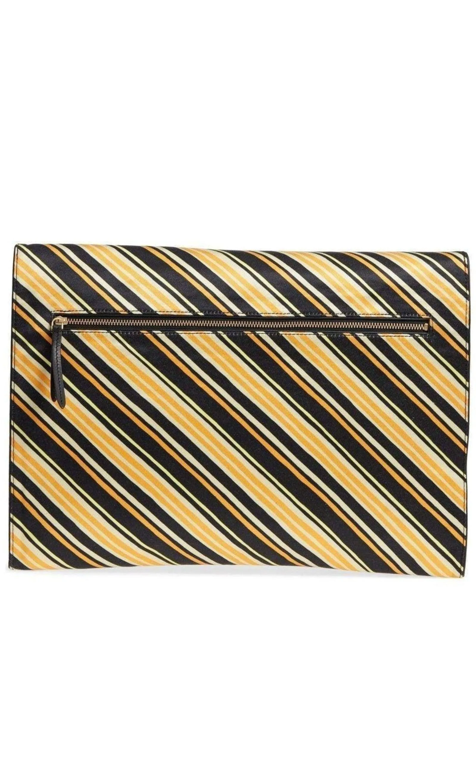 Stripe Large Envelope Clutch
