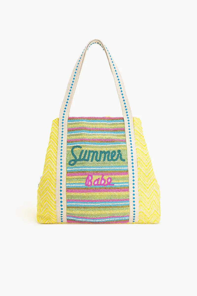 Summer Babe Embellished Tote