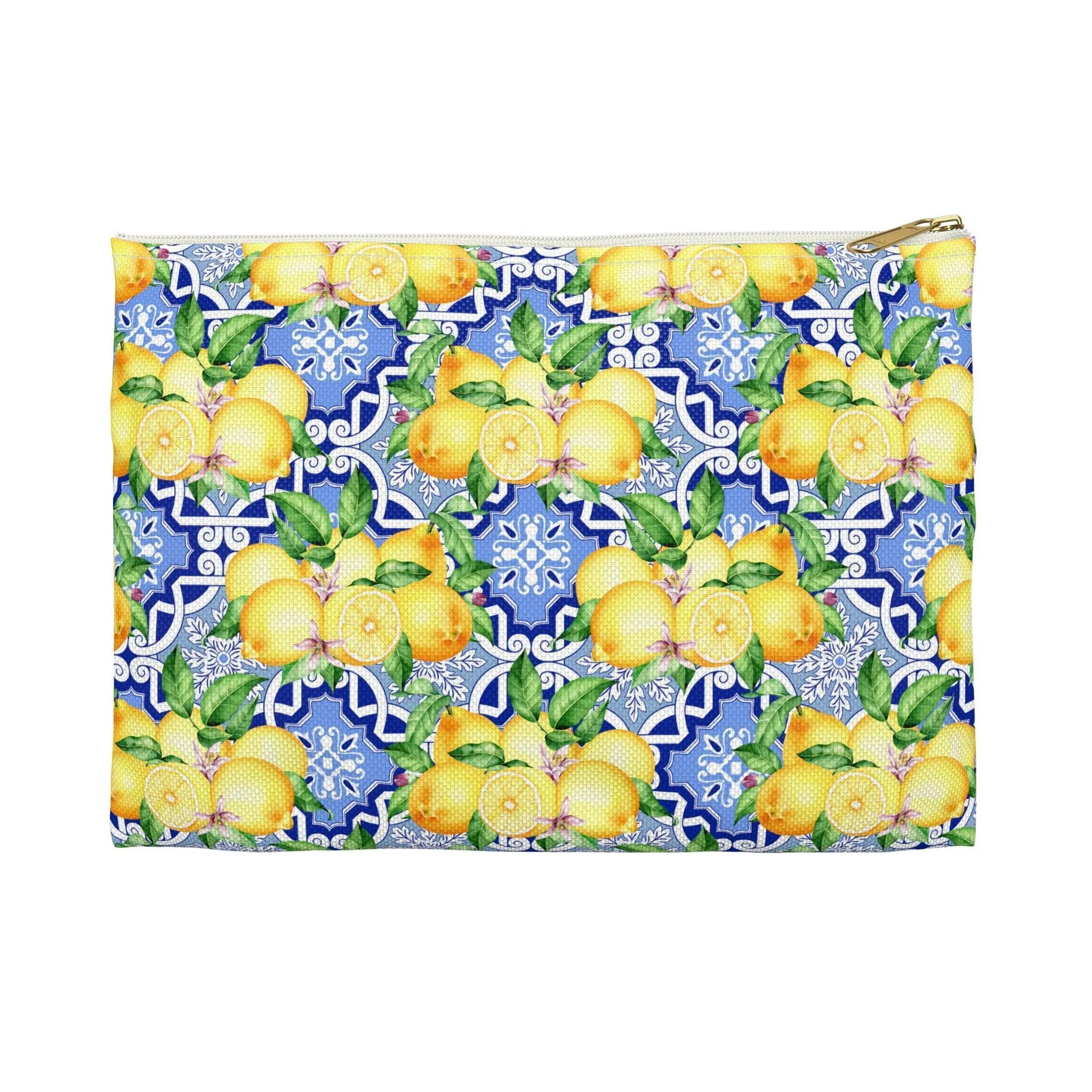 Summer in Positano | Lemon Print Travel Tote Bag