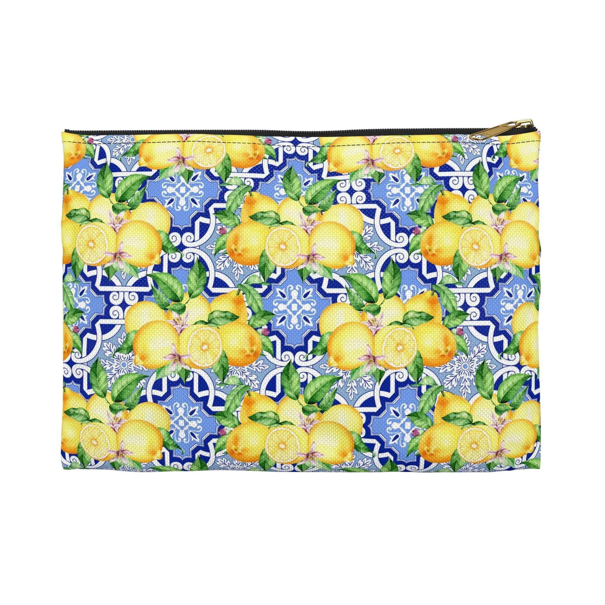Summer in Positano | Lemon Print Travel Tote Bag