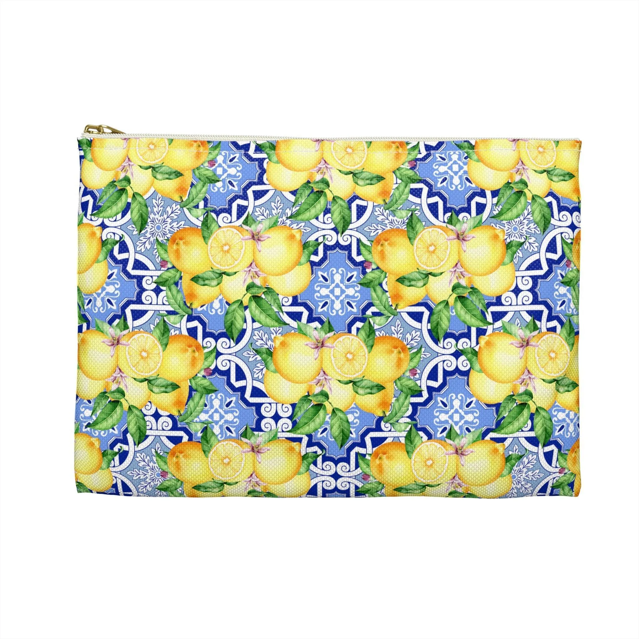 Summer in Positano | Lemon Print Travel Tote Bag