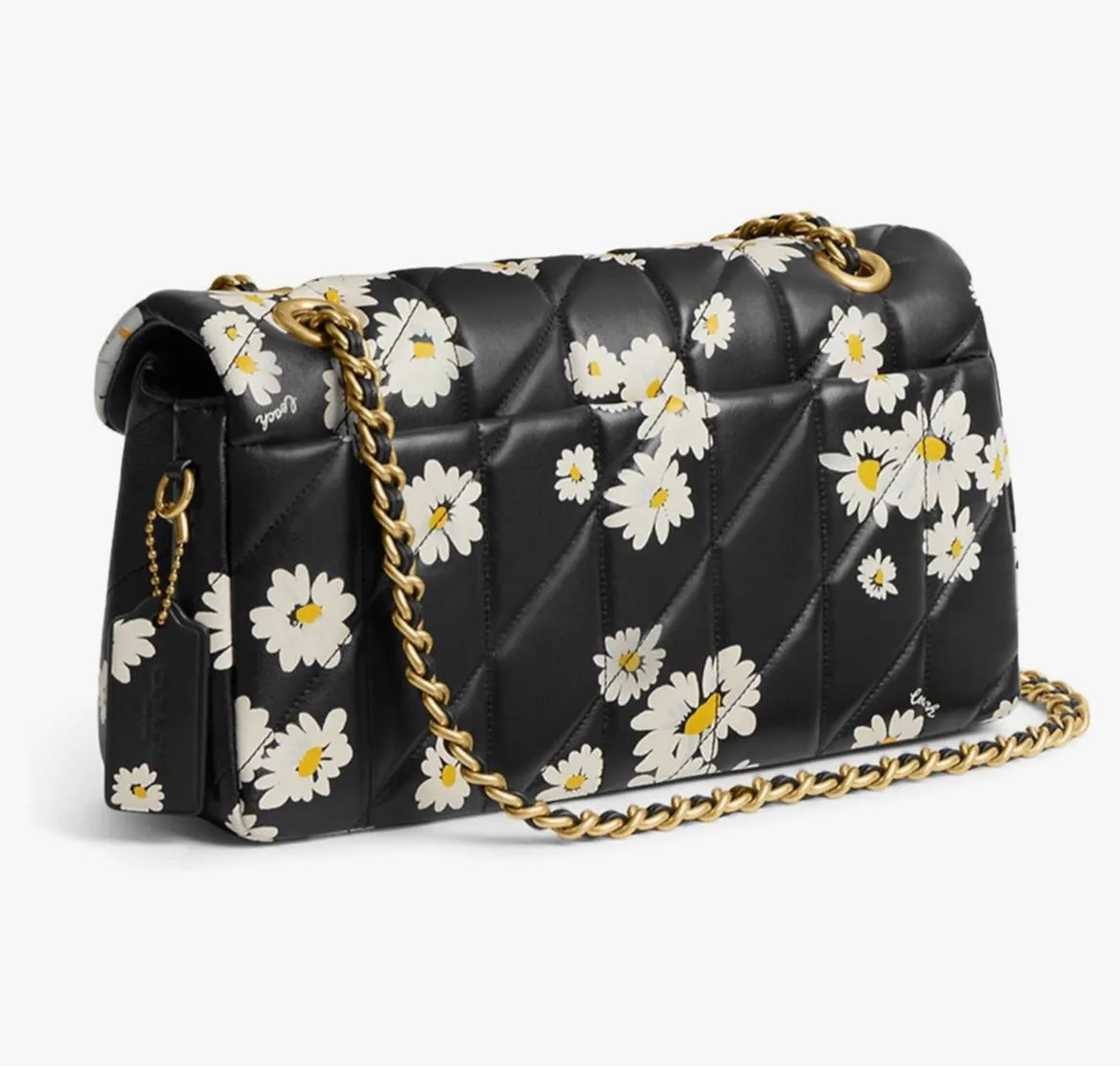 Tabby Shoulder Bag 26 With Quilting And Floral Print