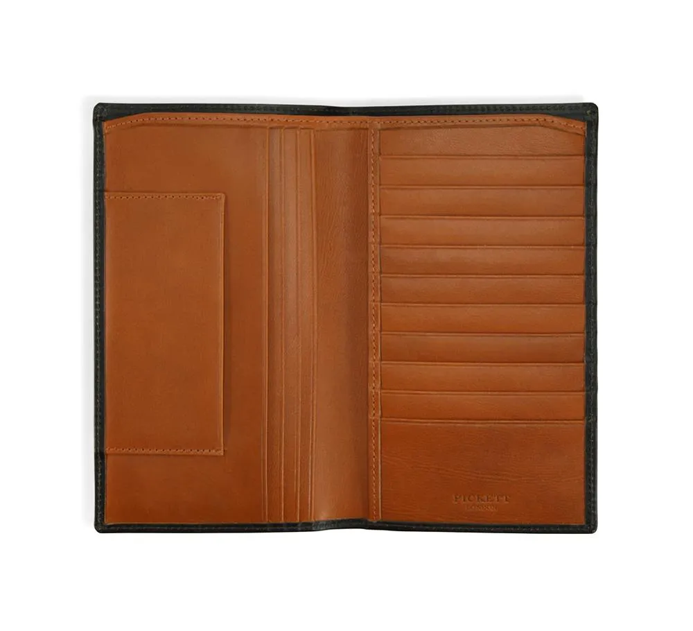 Tall Wallet With Travel Card Section