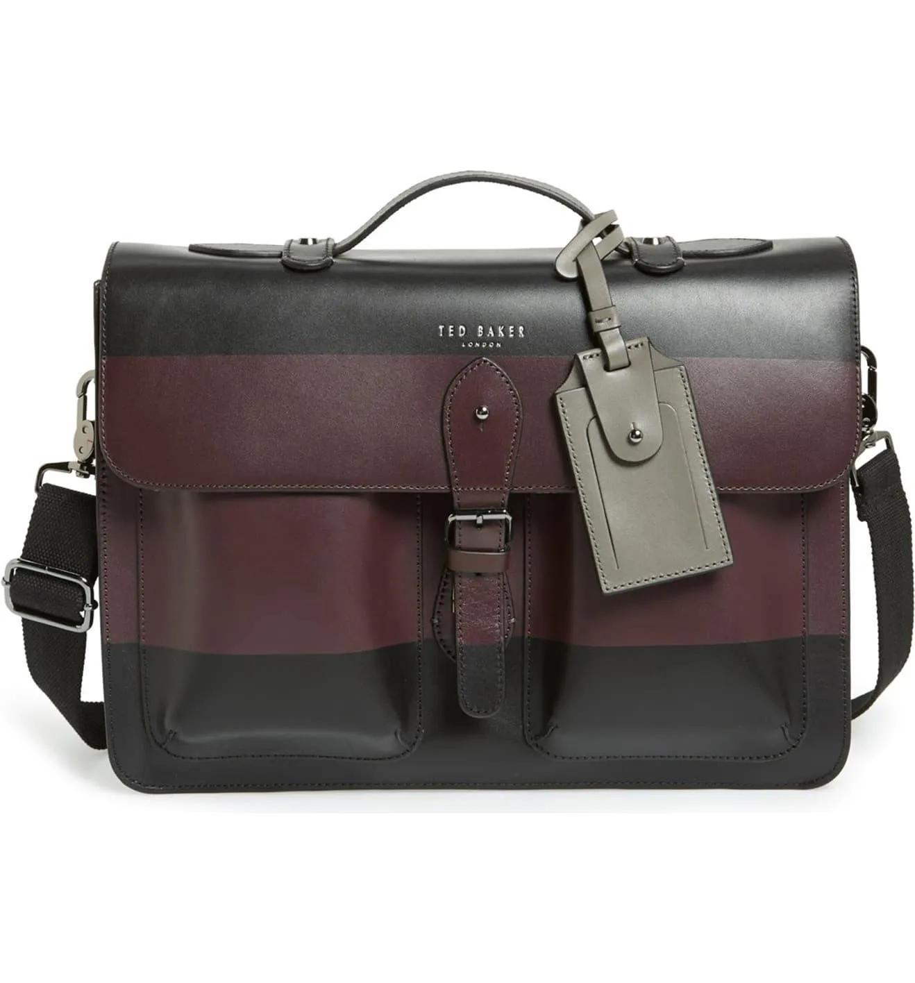 Ted Baker Stripe Panel Satchel Bag