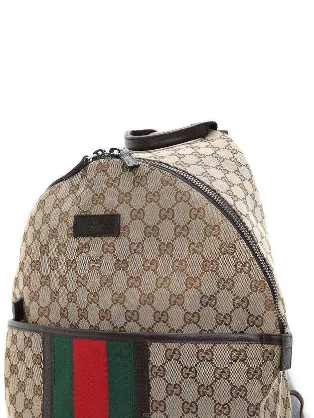 Three Stripes Backpack 190278 Unisex Brown Rucksack