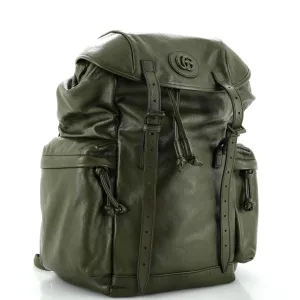 Tonal GG Double Pocket Belt Backpack Leather Large