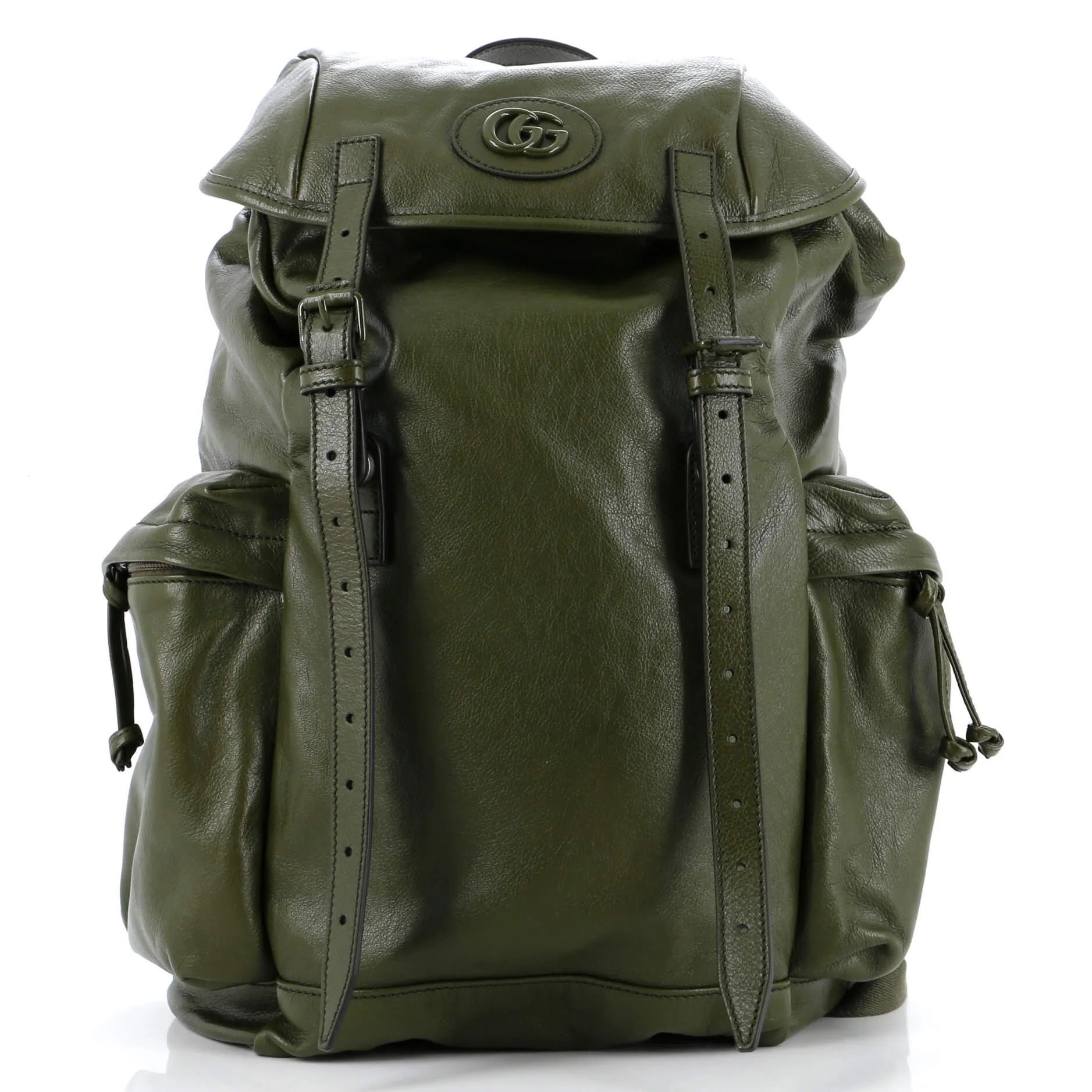 Tonal GG Double Pocket Belt Backpack Leather Large