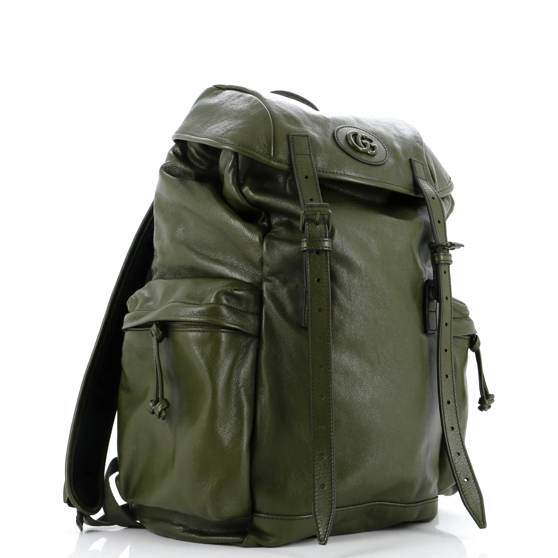 Tonal GG Double Pocket Belt Backpack Leather Large