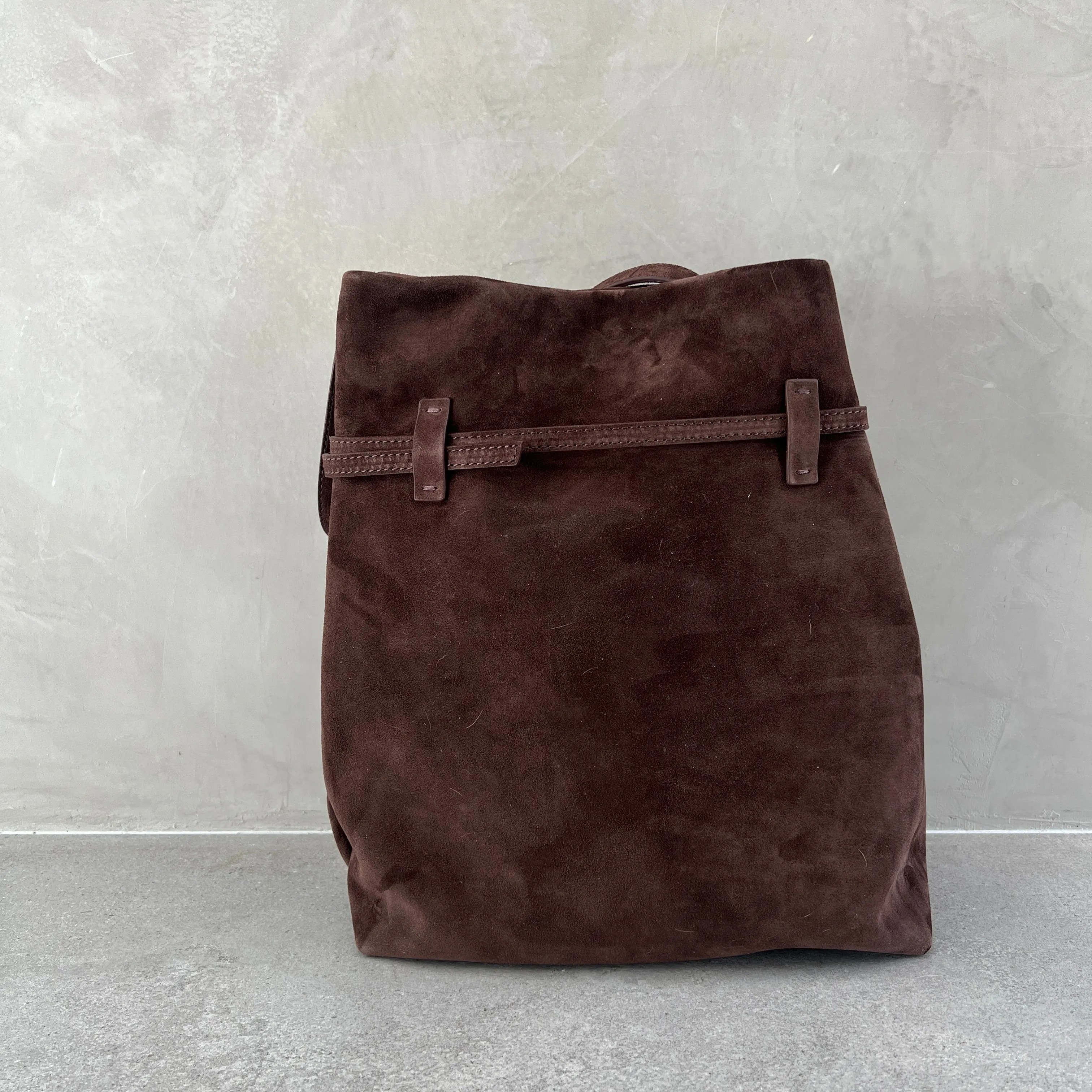 Tote du Jour, Suede, Brown