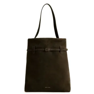 Tote du Jour, Suede, Tobacco Green