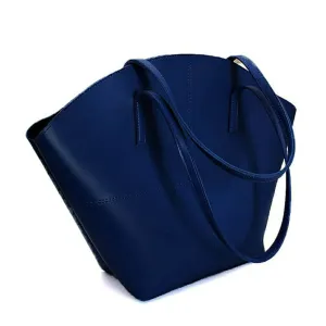 TOTE SHOULDER BLUE - LEFTOVER