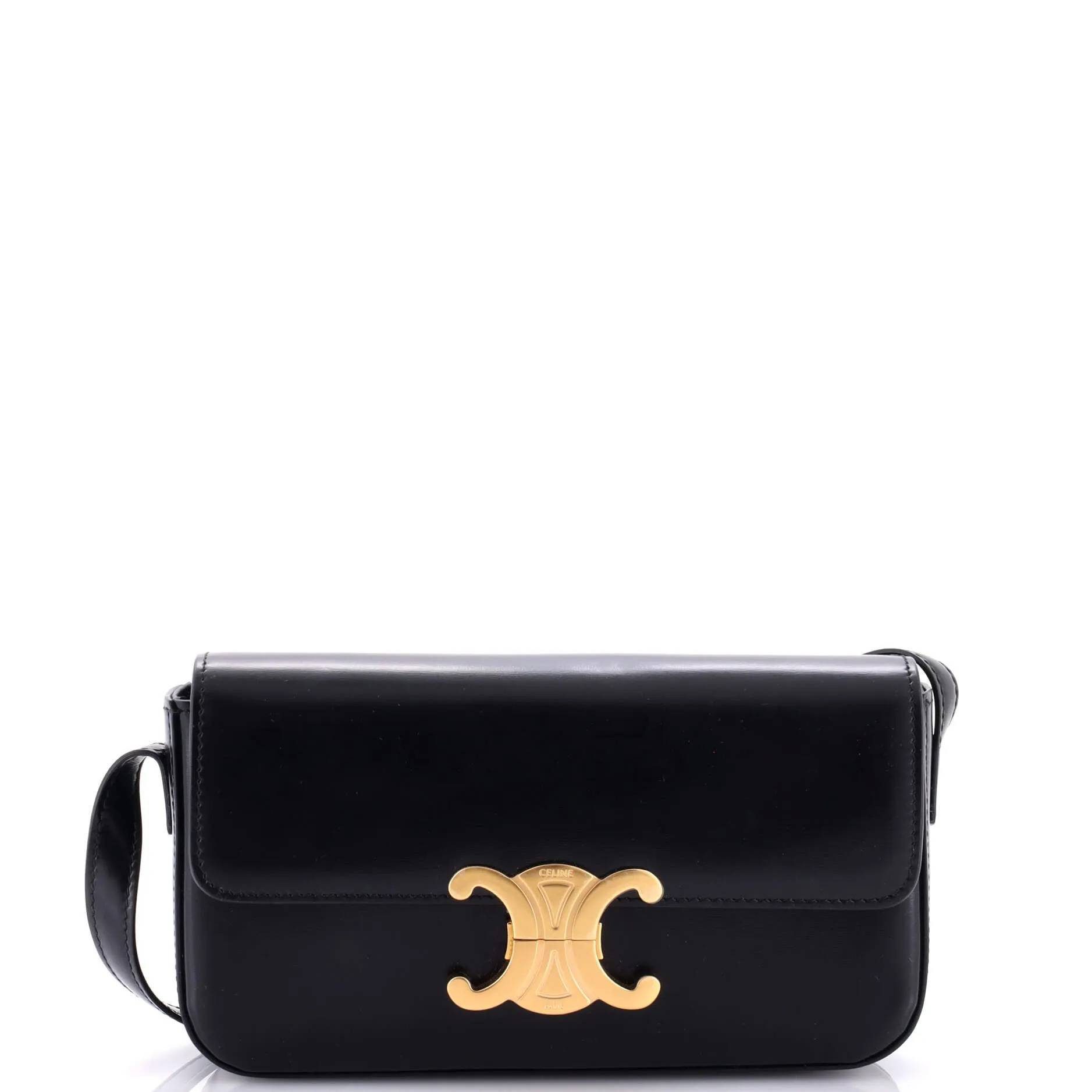 Triomphe East-West Shoulder Bag Smooth Calfskin