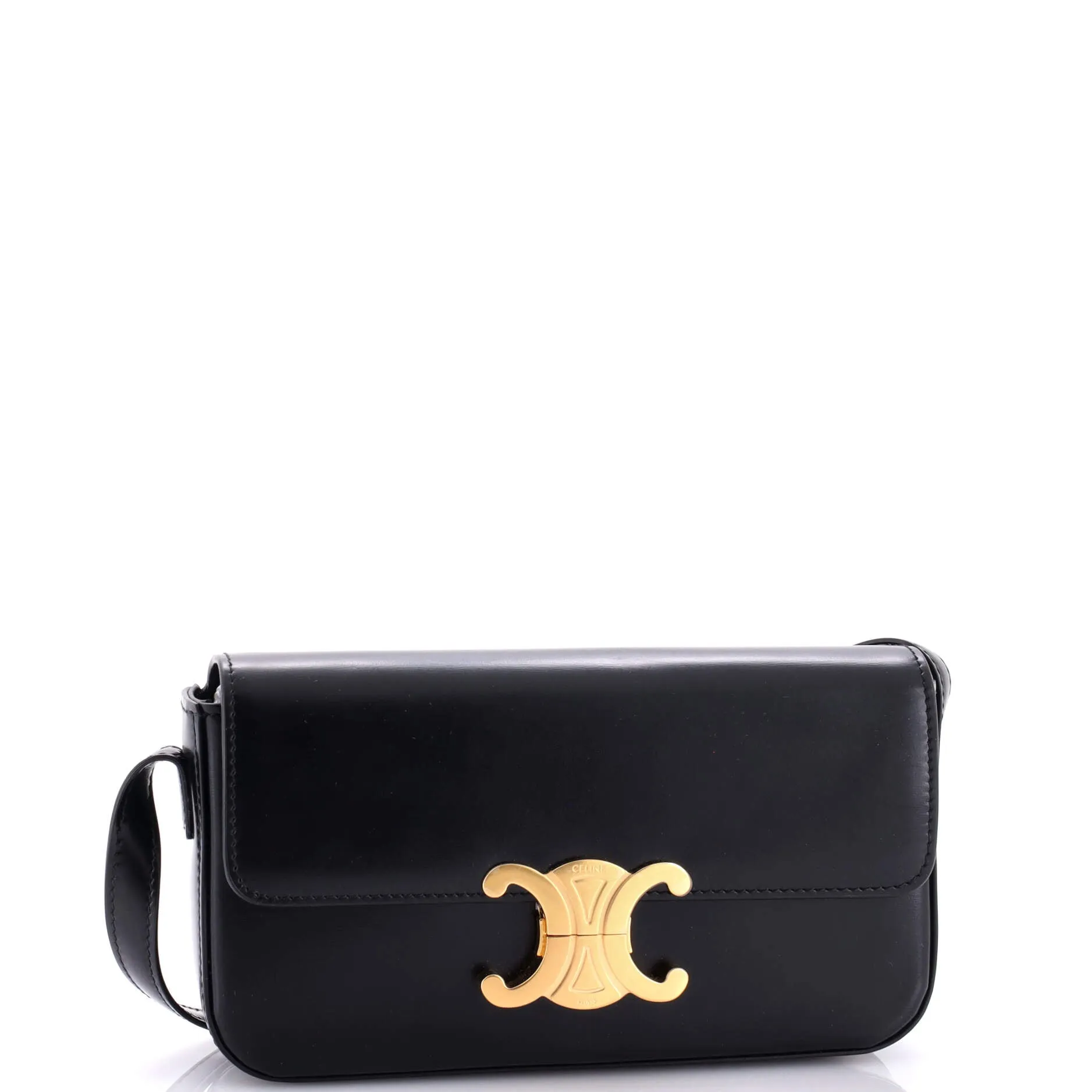 Triomphe East-West Shoulder Bag Smooth Calfskin
