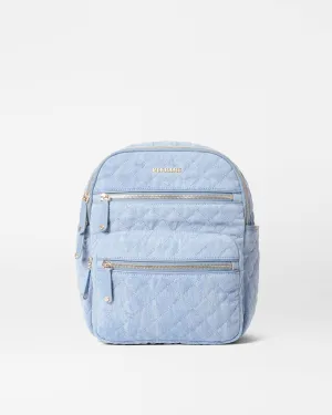 True Light Denim Small Crosby Backpack