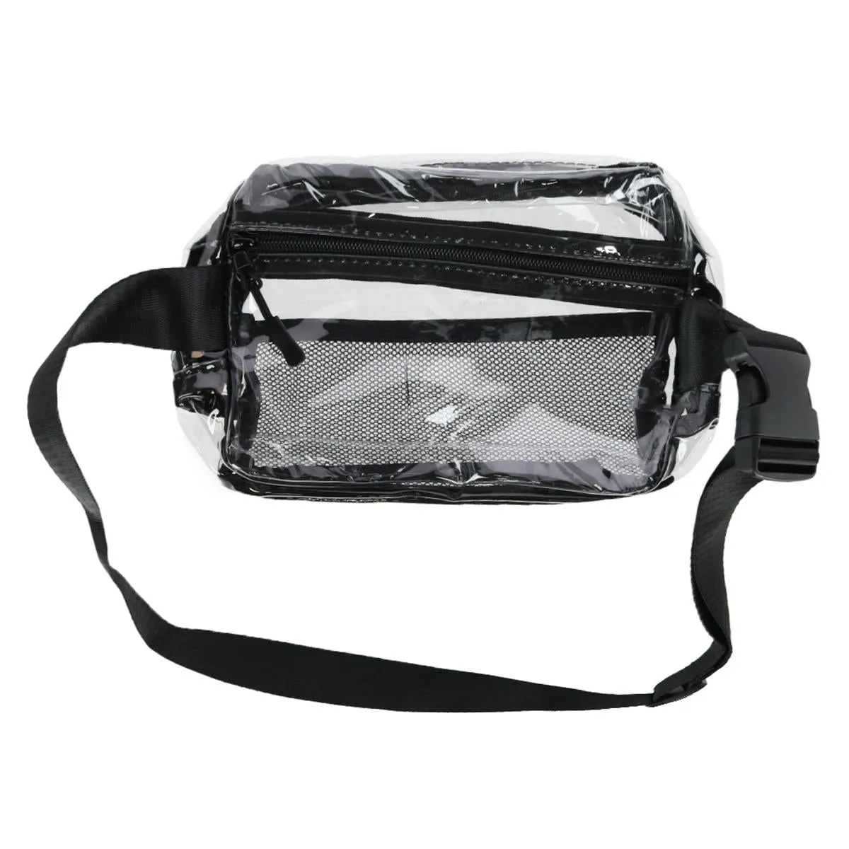 Unisex Stadium Approved Clear Belt Bag with Mesh Pockets