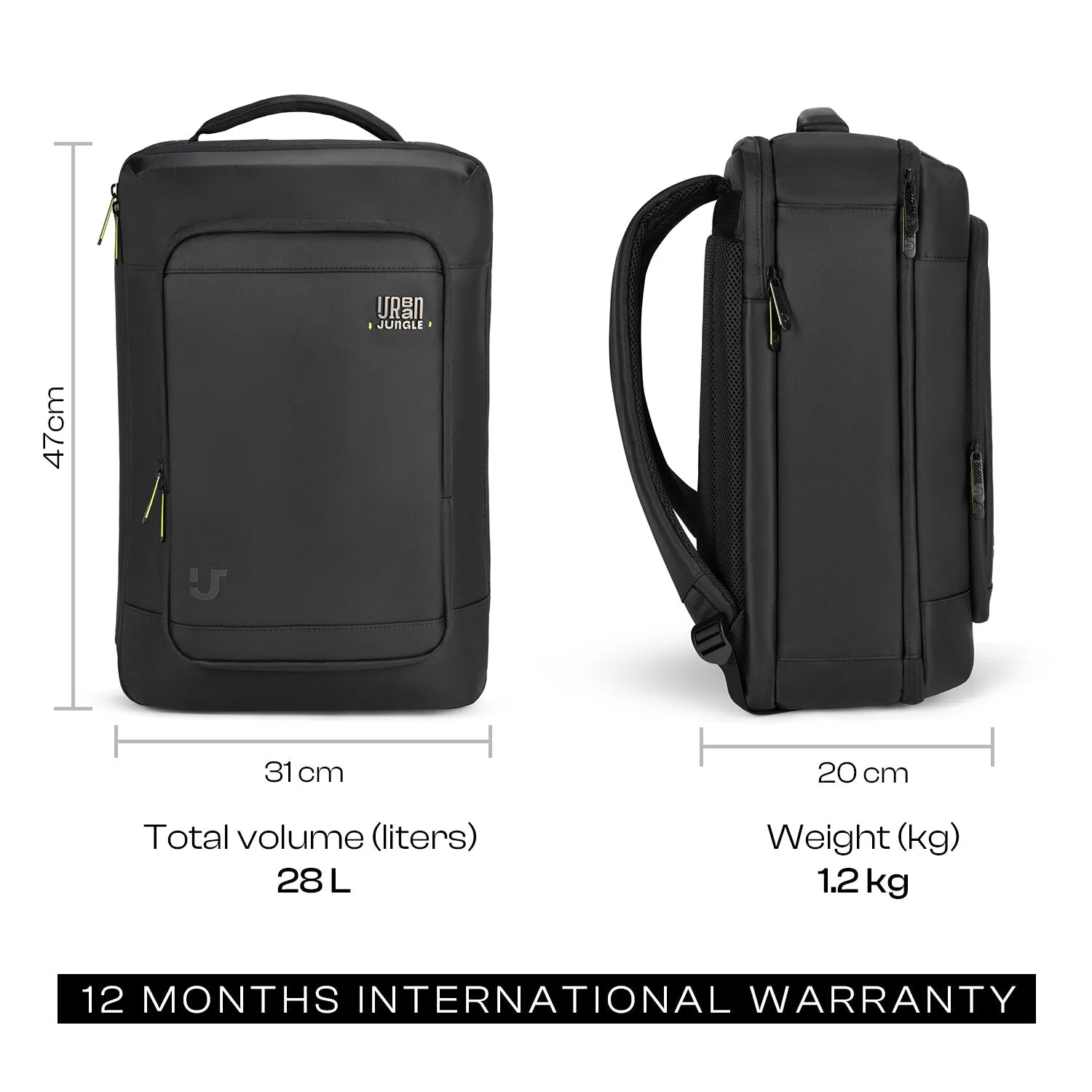 Urban Jungle by Safari Metro Roll-Top Premium Backpack with Trolley Sleeve