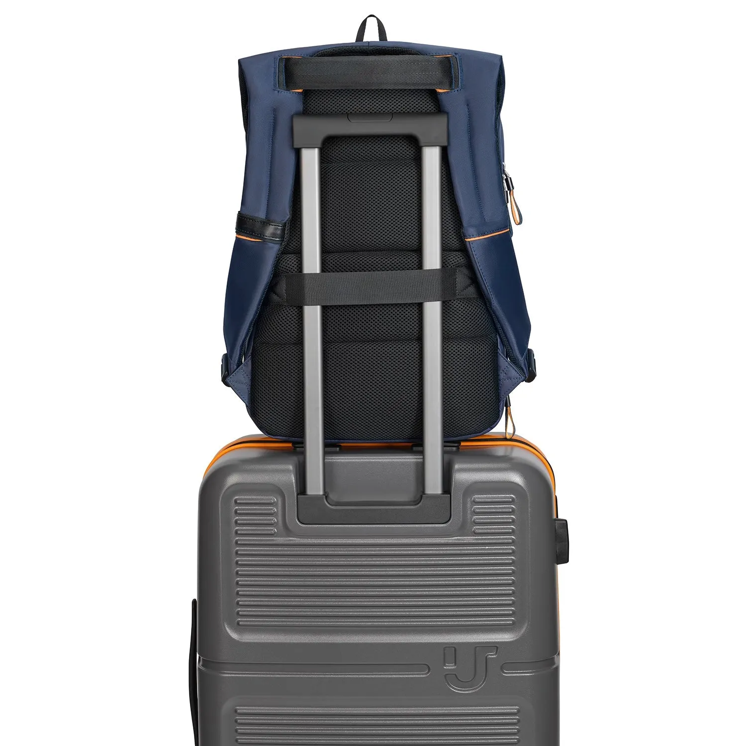 Urban Jungle by Safari Metro Roll-Top Premium Backpack with Trolley Sleeve