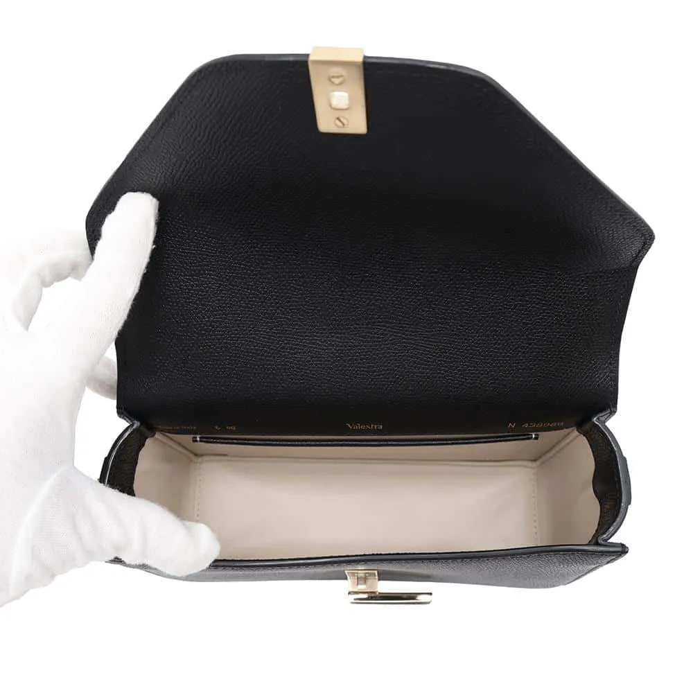 Valextra Valextra Iside ChainShoulder Bag BlackWBES0073028LOC99NN Calf Leather Size Large