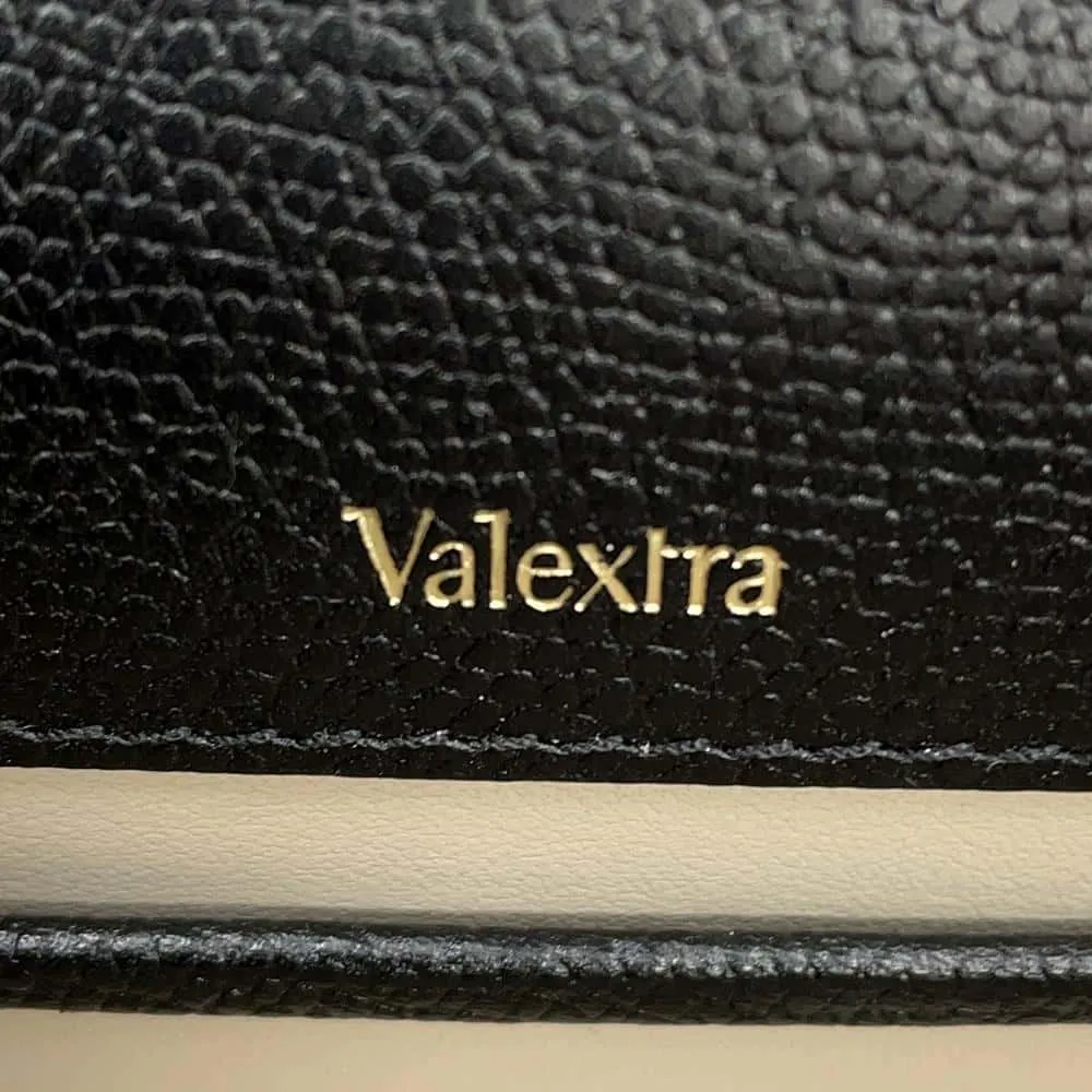 Valextra Valextra Iside ChainShoulder Bag BlackWBES0073028LOC99NN Calf Leather Size Large