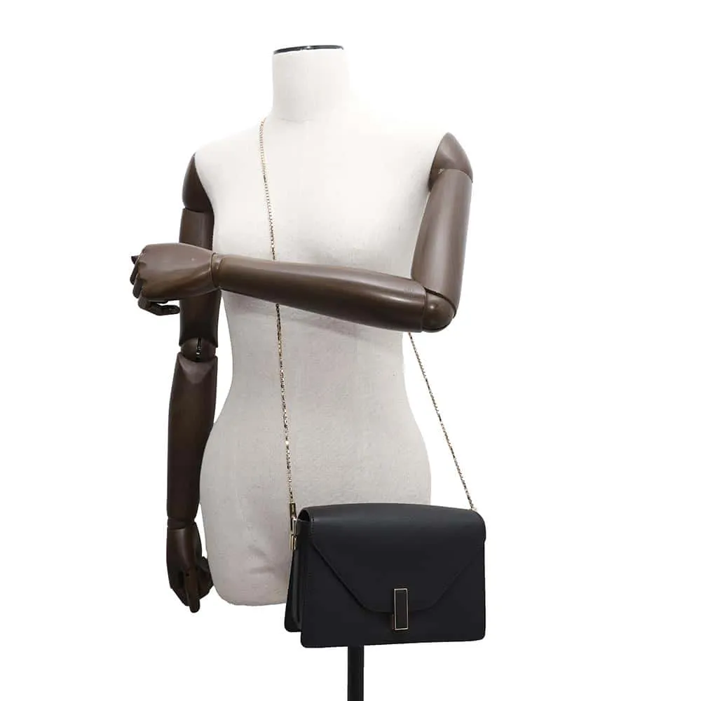 Valextra Valextra Iside ChainShoulder Bag BlackWBES0073028LOC99NN Calf Leather Size Large