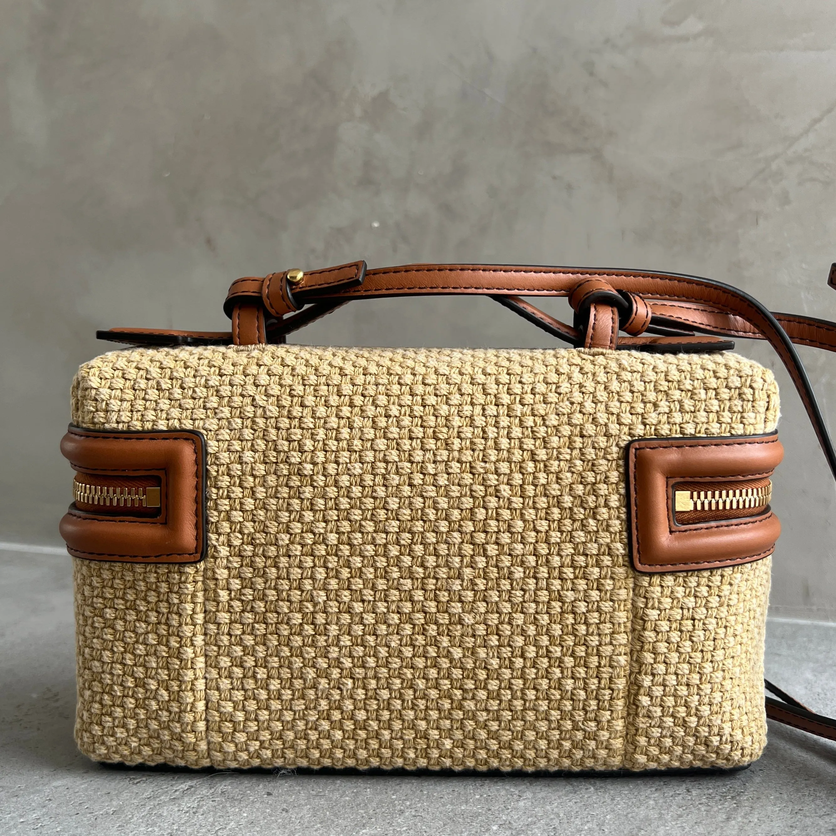 Vanity Bang Bang Woven Crossbody, Cane