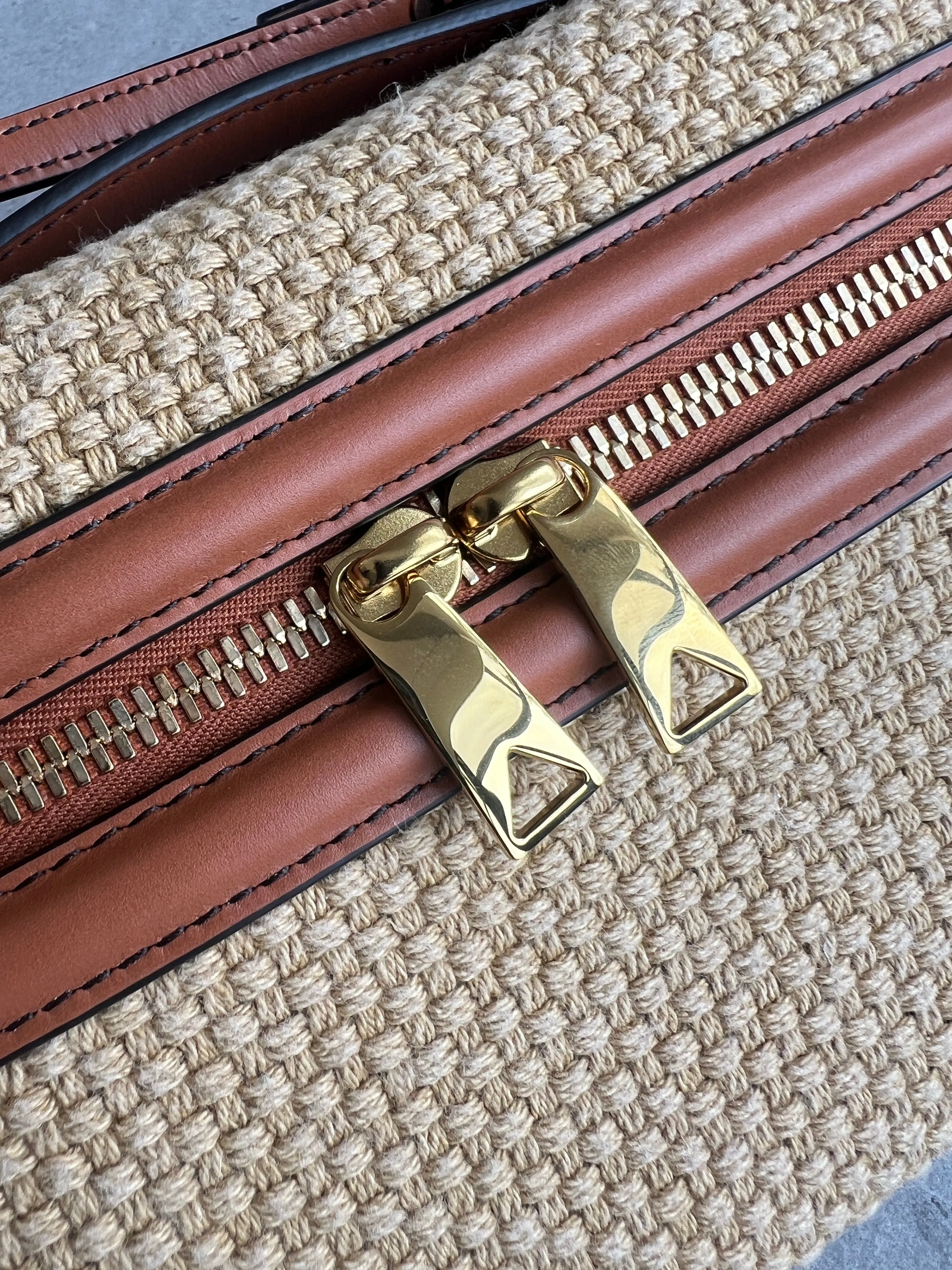 Vanity Bang Bang Woven Crossbody, Cane