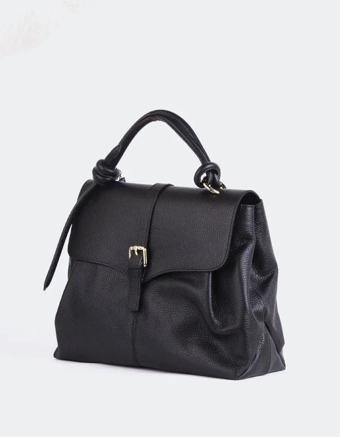Verone Black Leather