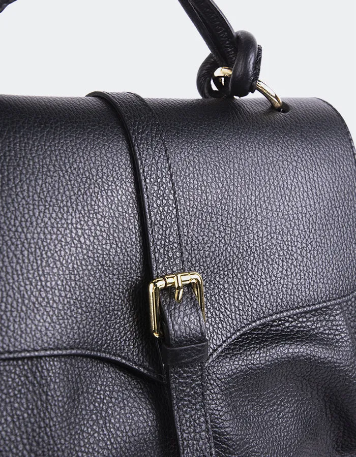 Verone Black Leather