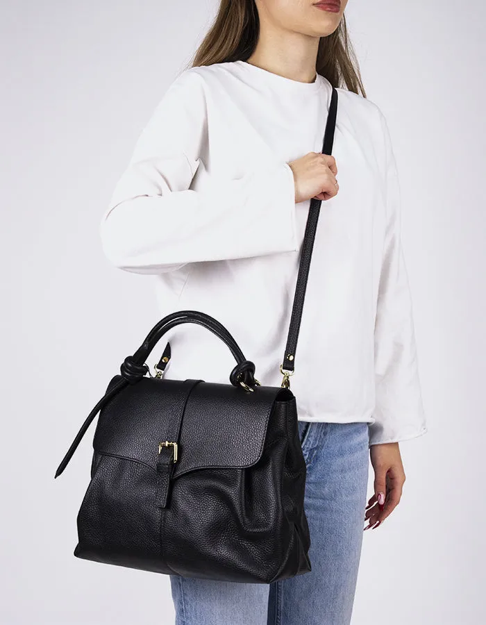 Verone Black Leather