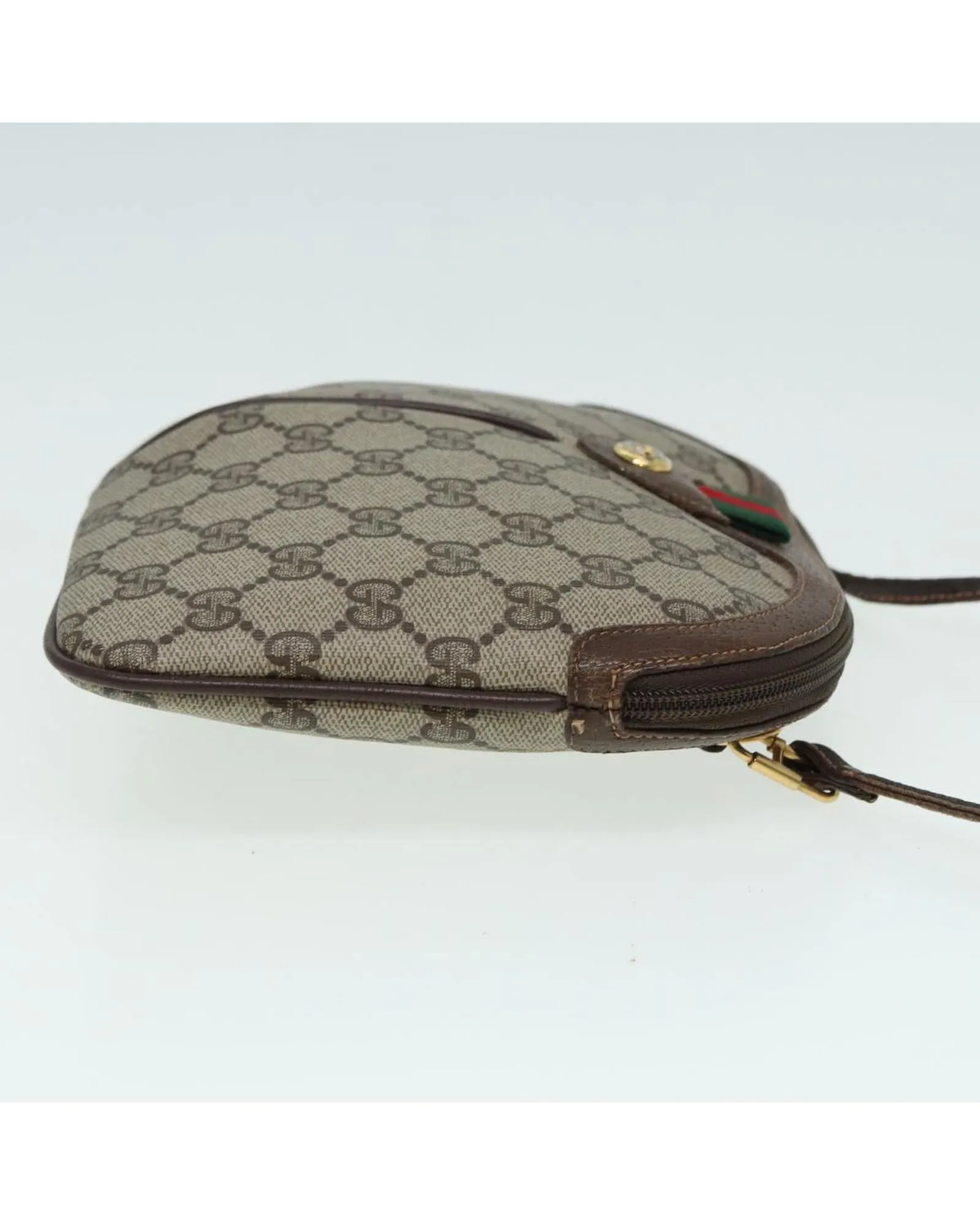 Vintage GG Shoulder Bag Beige Brown