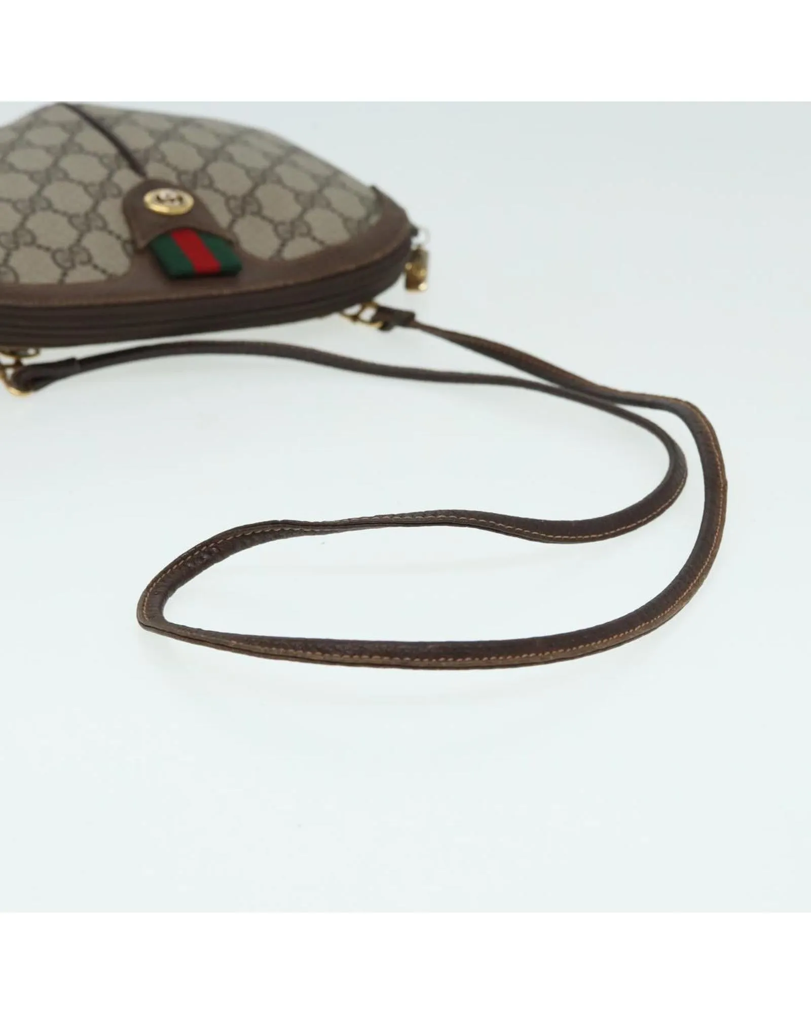 Vintage GG Shoulder Bag Beige Brown