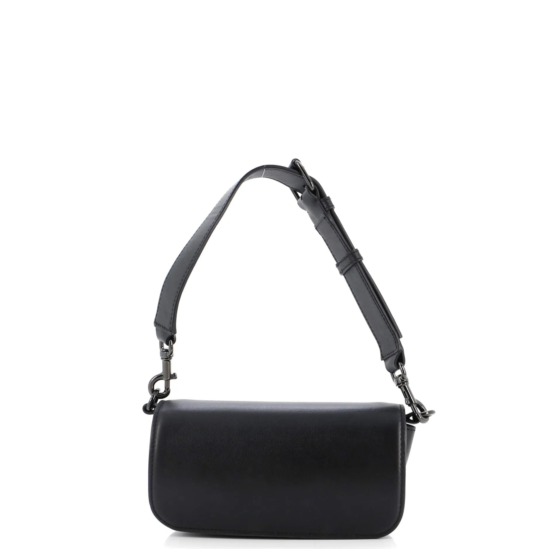 VLogo Flap Shoulder Bag Leather Mini