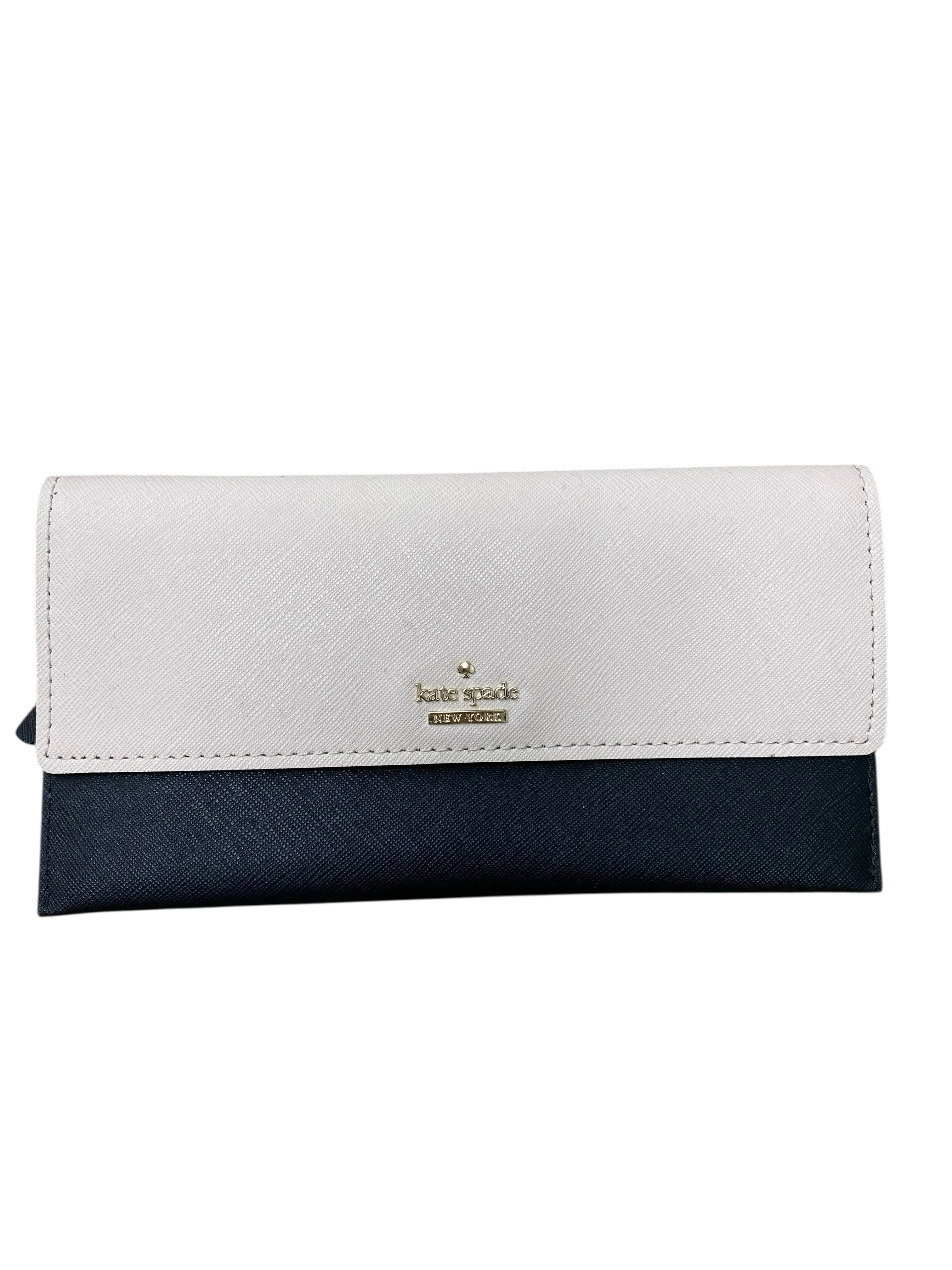 Wallet Designer By Kate Spade In Black & Pink, Size:Large
