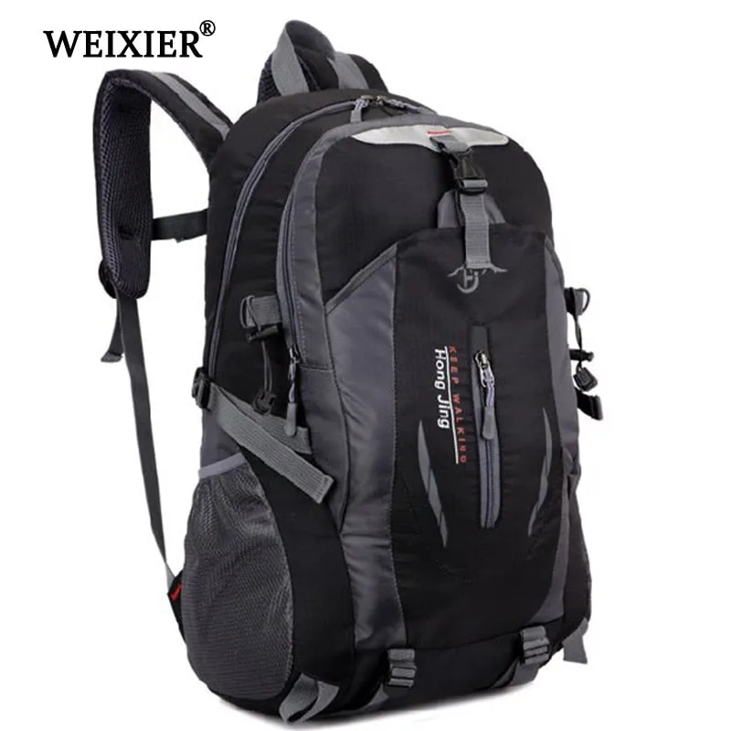 WEIXIER Softback Fashion Handsome 2019 Men's Student Waterproof Nylon Backpack Mochila Escolar Travel Bag Backpack Walking Bag