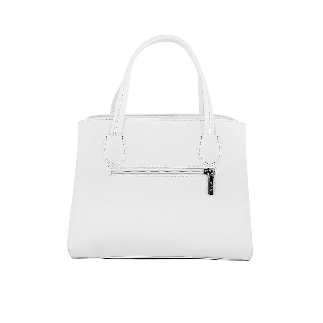 White Formal Hand Bag P36238
