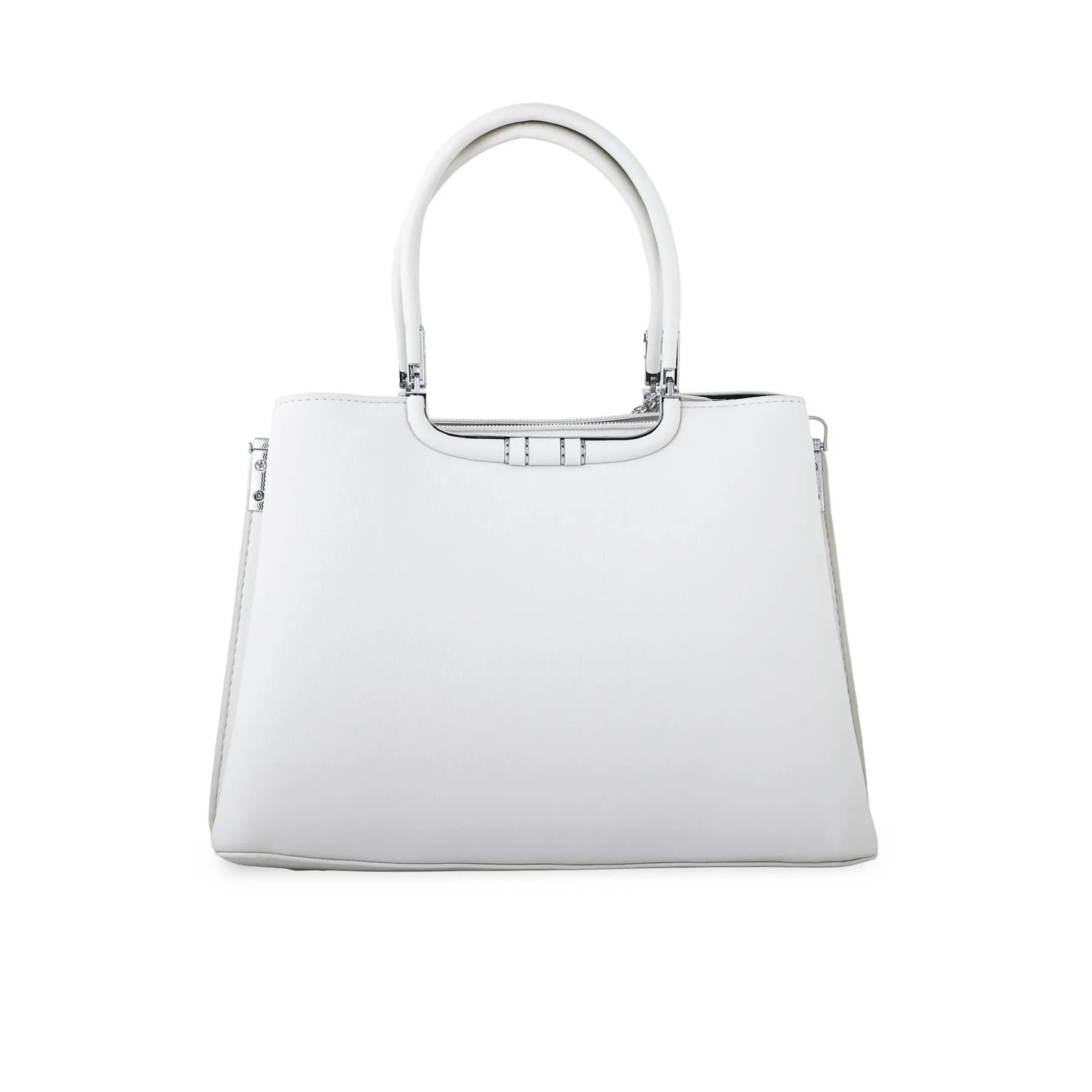 White Formal Hand Bag P36258