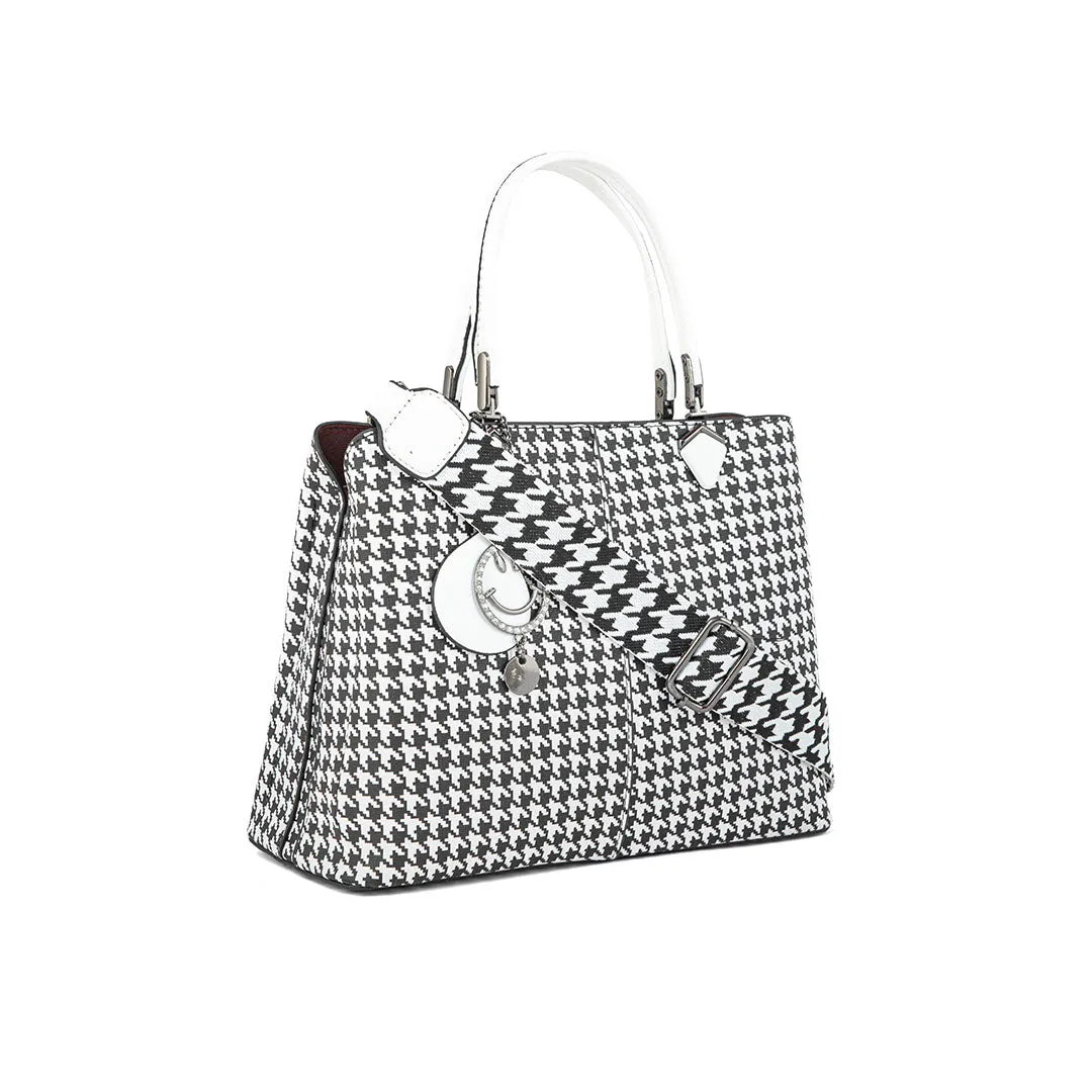 White Formal Hand Bag P36290