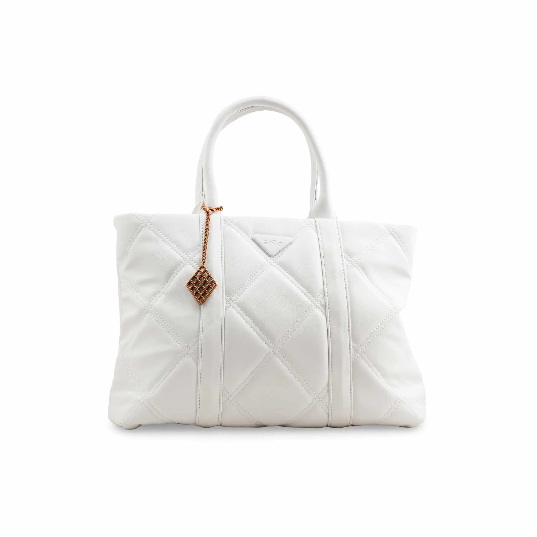 White Formal Hand Bag P36368