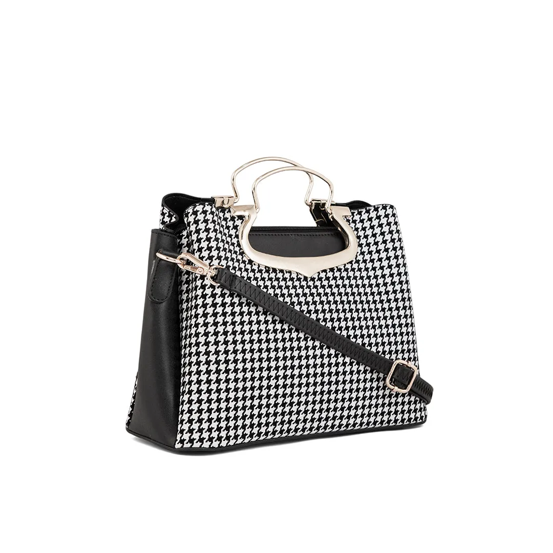 White Formal Hand Bag P55649