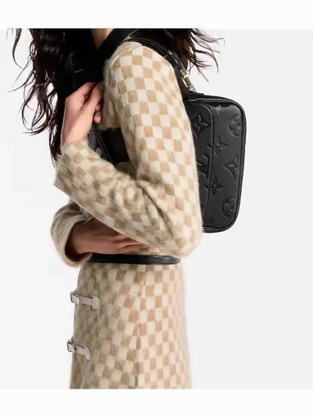 Women's Ivy Monogram Empreinte Chain Shoulder Bag Black