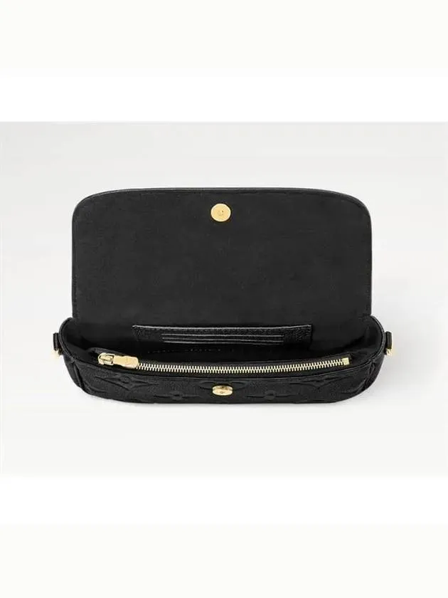 Women's Ivy Monogram Empreinte Chain Shoulder Bag Black