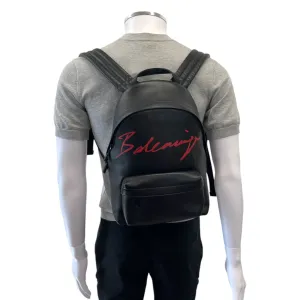 Women's Logo Print Backpack Black