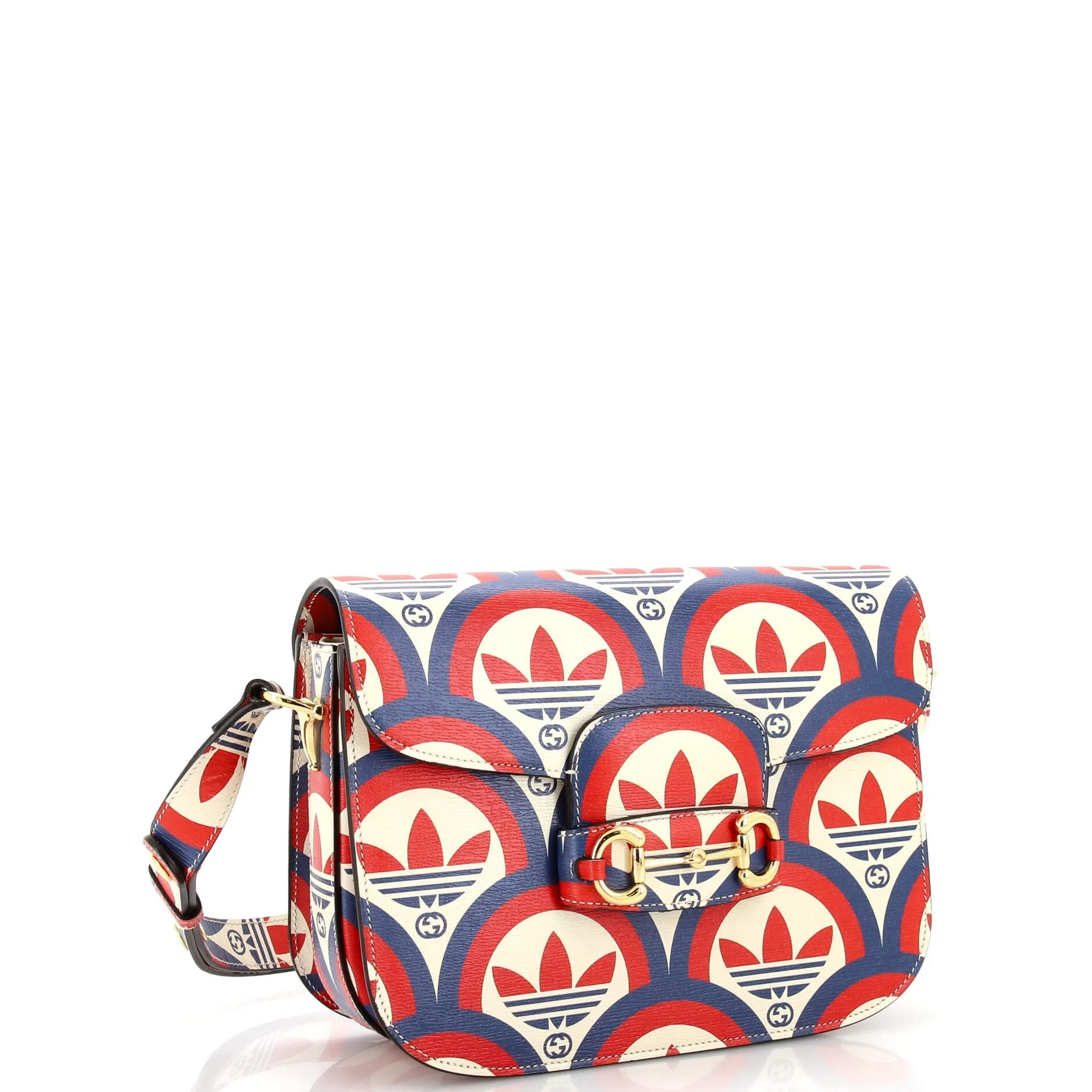 x Adidas Horsebit 1955 Shoulder Bag Printed Leather Small