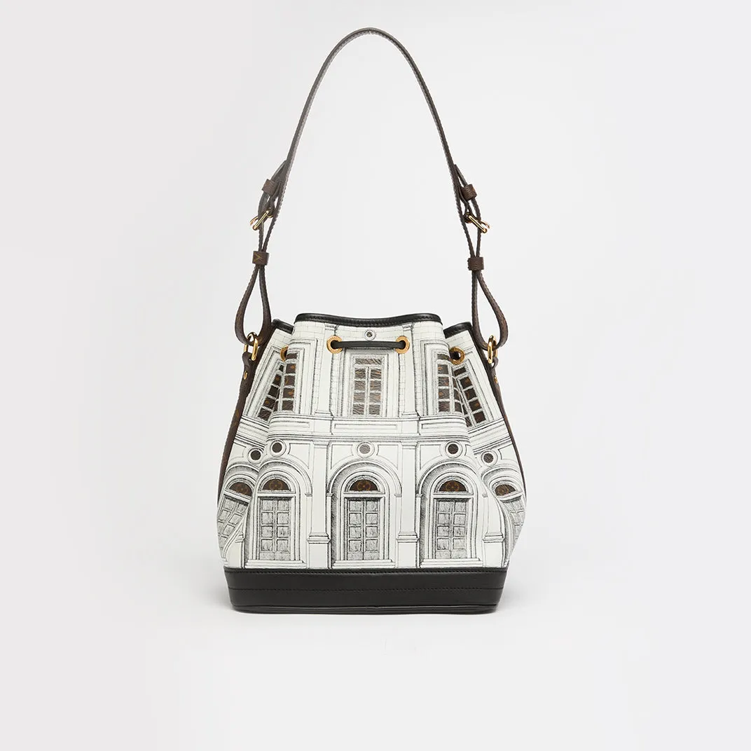 x Fornasetti Monogram Architettura Noe Shoulder Bag