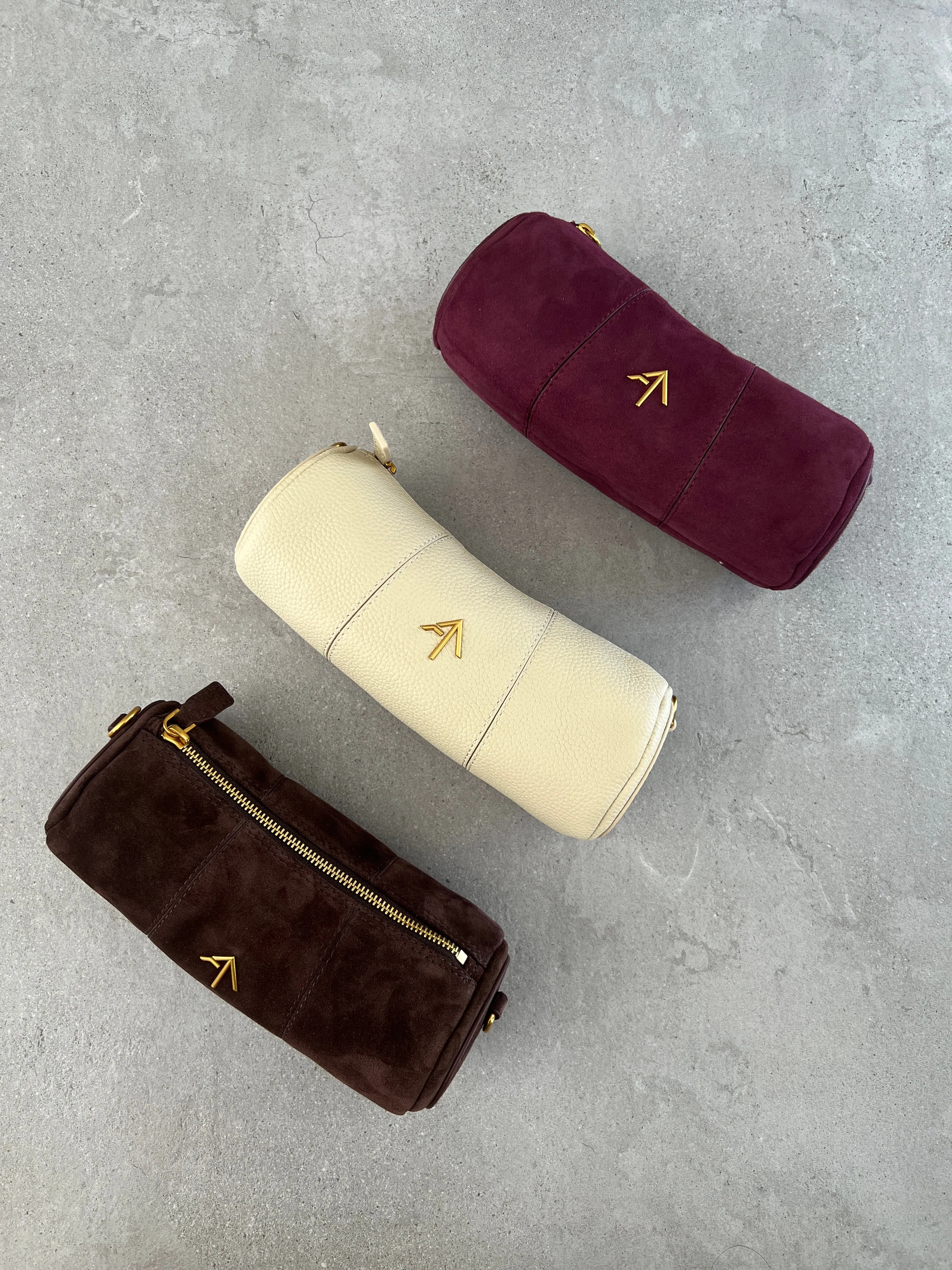 XX Mini Cylinder Suede, Deep Brown